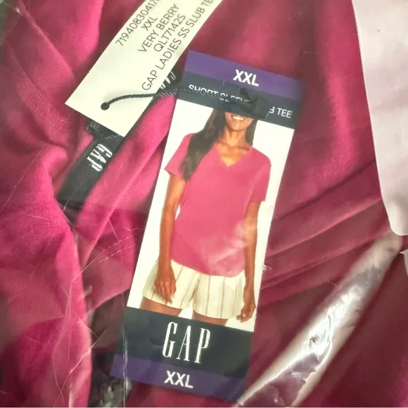 NWT GAP Pink Relaxed Short Sleeve T-Shirt 2XL - Picture 7 of 7